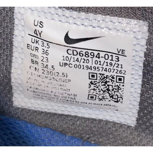 Nike Air Max Excee CD6894-013 Youth US Size 4Y Grey Blue Running Sneaker Shoes - Picture 10 of 10